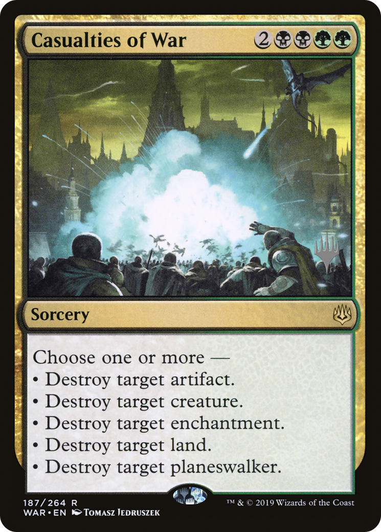 Casualties of War (PPZNR-187) [Promo Pack: War of the Spark Promos]
