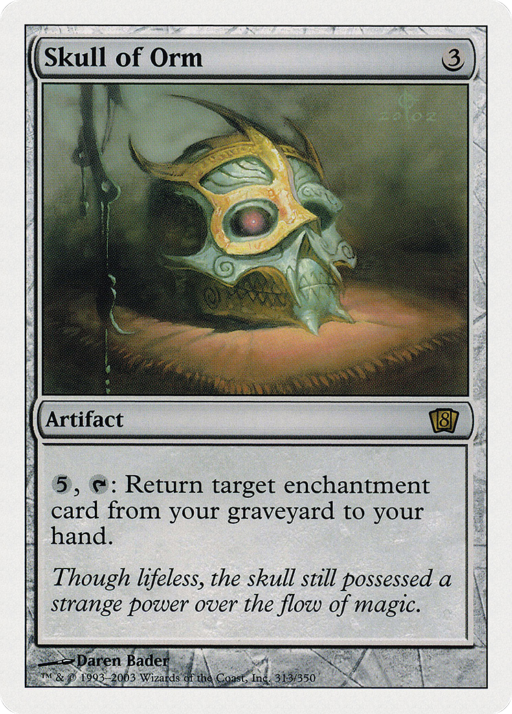 Skull of Orm (8ED-313) [8th Edition] Foil