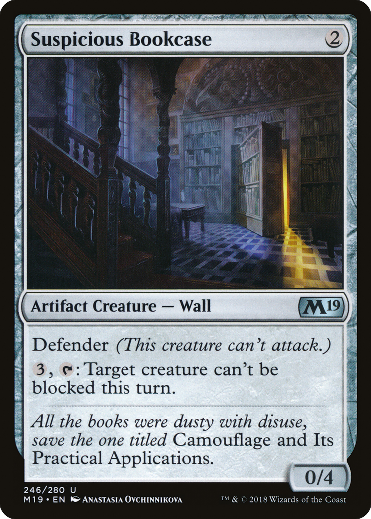 Suspicious Bookcase (M19-246) [Core Set 2019] Foil