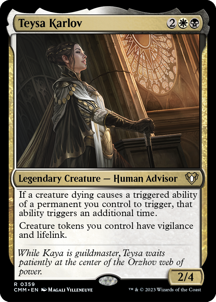 Teysa Karlov (CMM-359) [Commander Masters] Foil