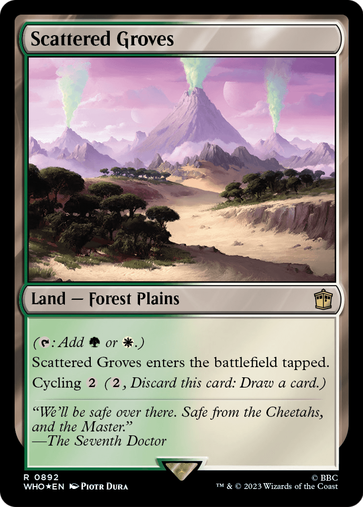 Scattered Groves (Surge Foil) (WHO-892) [Doctor Who] Foil