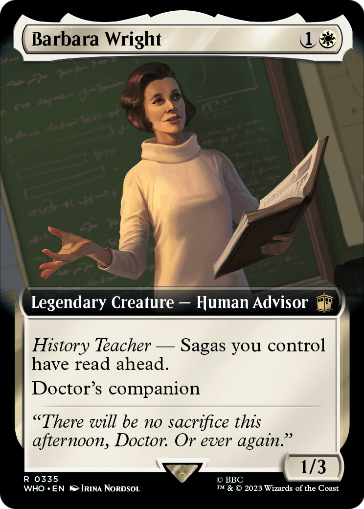 Barbara Wright (Extended Art) (WHO-335) [Doctor Who]