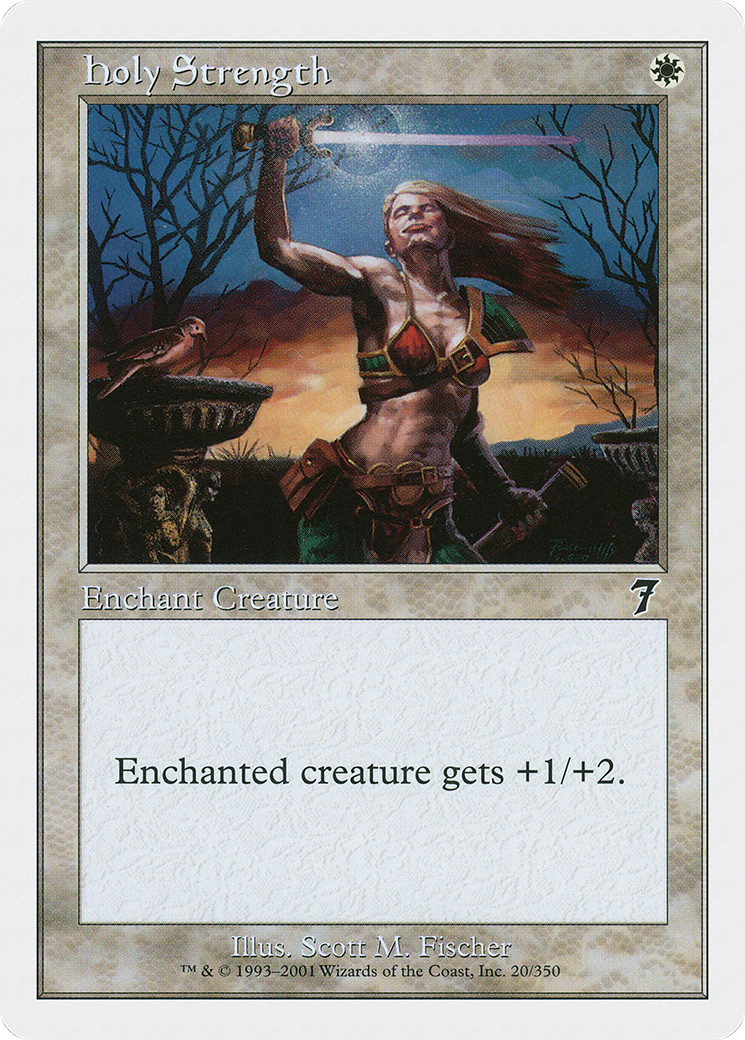 Holy Strength (7ED-020) [7th Edition] Foil