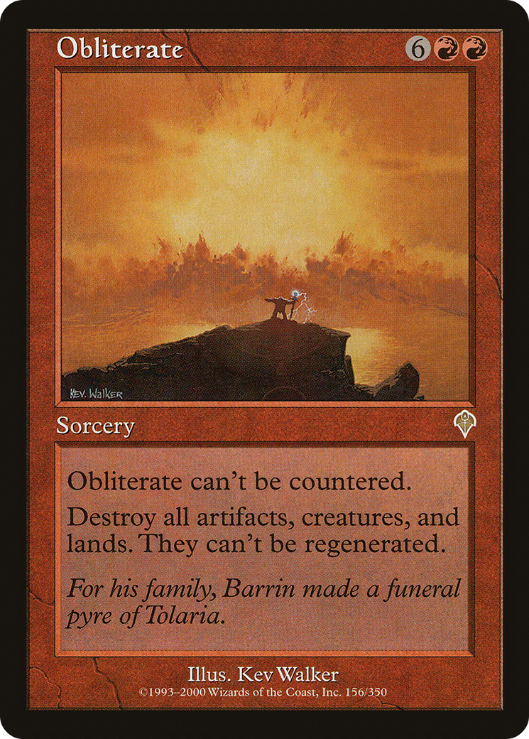 Obliterate (INV-156) [Invasion]