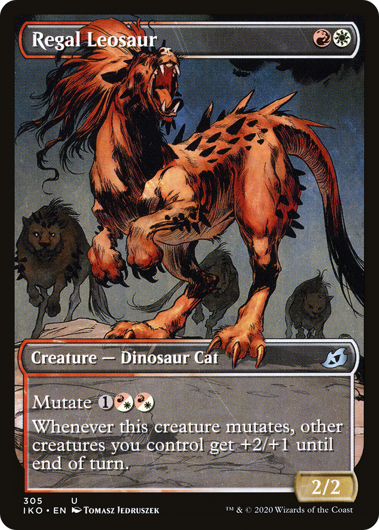 Regal Leosaur (Showcase) (IKO-305) [Ikoria: Lair of Behemoths] Foil