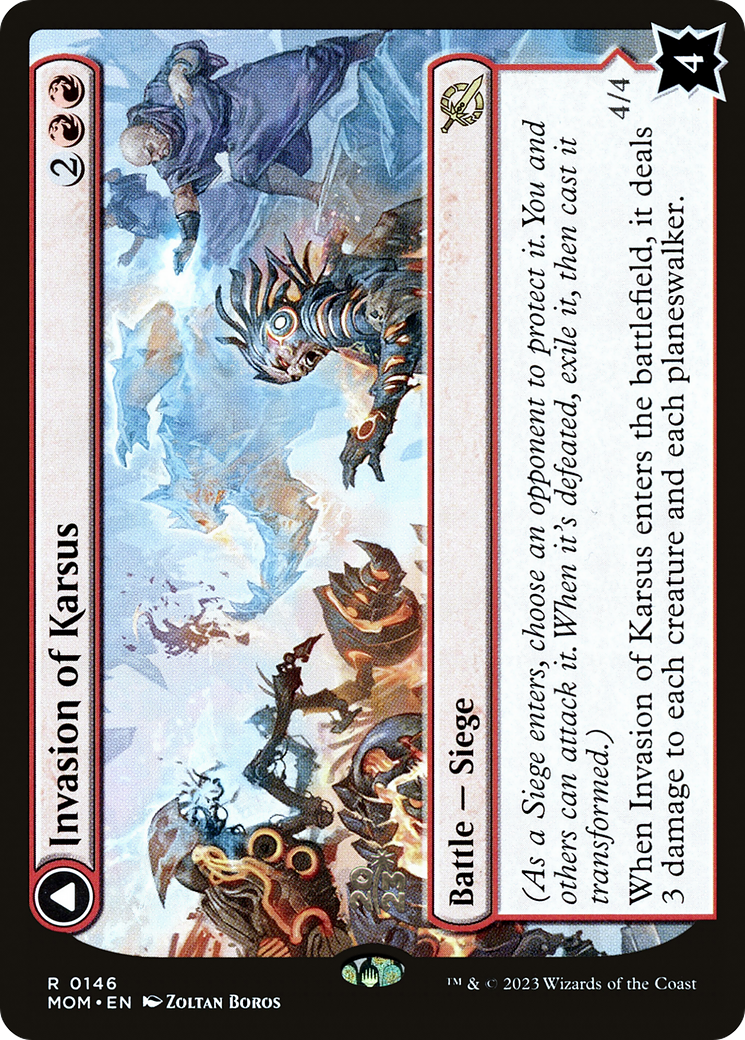 Invasion of Karsus (PRE-146) [March of the Machine Promos] Foil