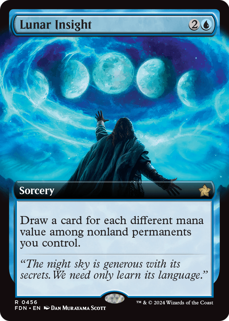 Lunar Insight (Extended Art) (FDN-456) [Foundations]