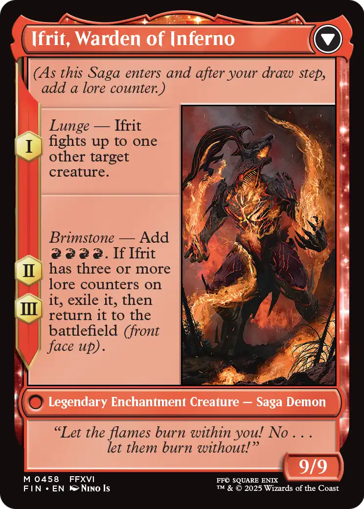 Clive, Ifrit's Dominant (Extended Art) (FIN-458) [FINAL FANTASY]