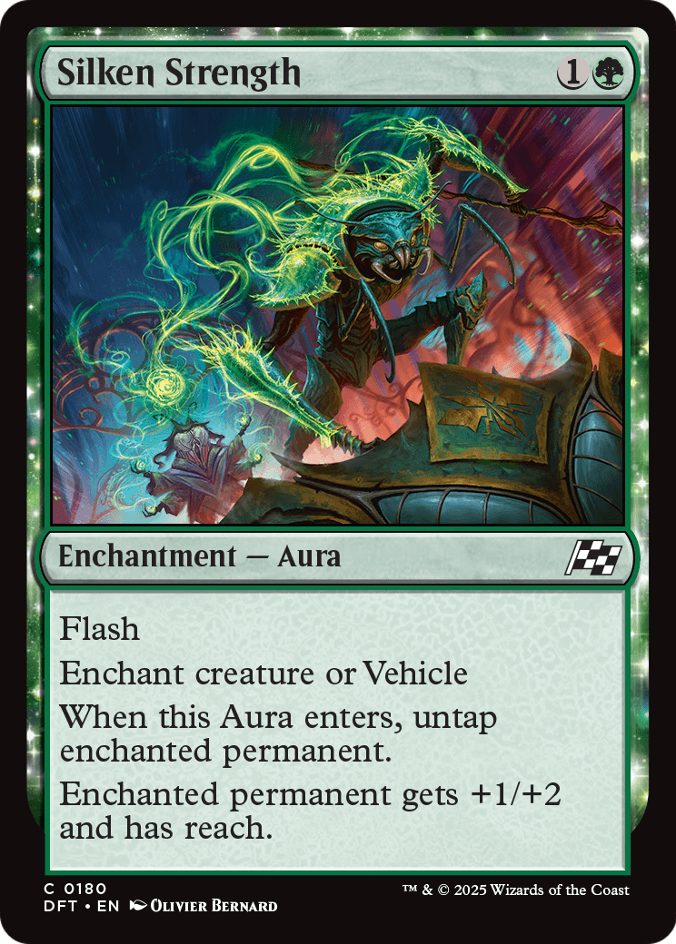 Silken Strength (DFT-180) [Aetherdrift] Foil