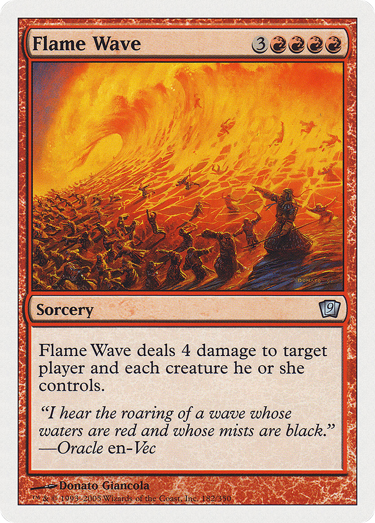 Flame Wave (9ED-182) [9th Edition] Foil