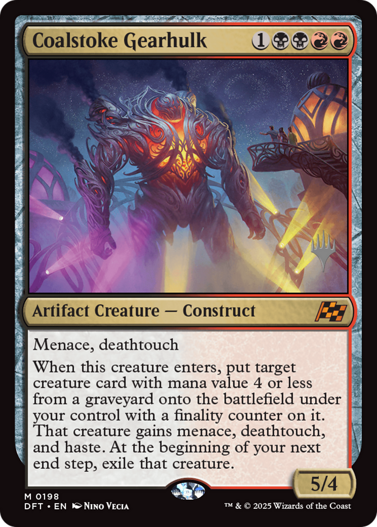 Coalstoke Gearhulk (PPDFT-198) [Promo Pack: Aetherdrift] Foil