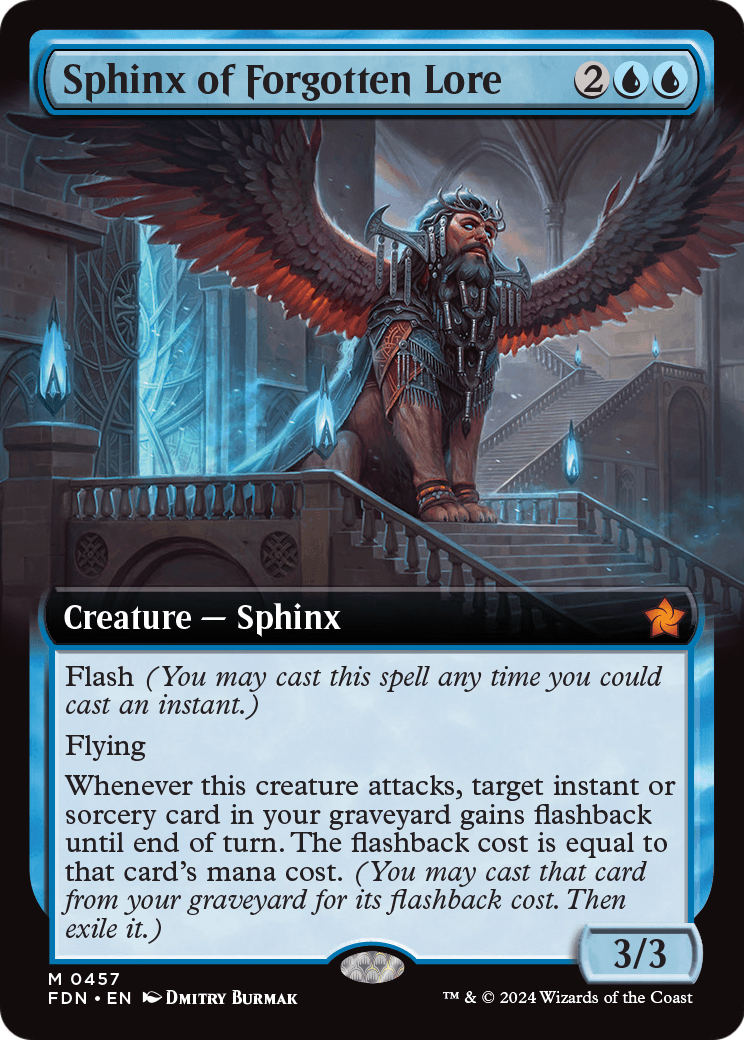 Sphinx of Forgotten Lore (Extended Art) (FDN-457) [Foundations]