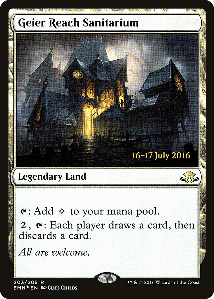 Geier Reach Sanitarium (PRE-203) [Eldritch Moon Promos] Foil