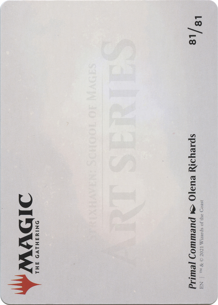 Primal Command // Primal Command (ASTX-081) (Borderless) [Strixhaven Art Series] Foil