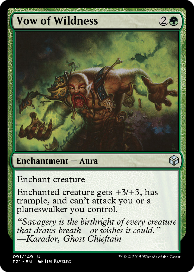 Vow of Wildness (PZ1-091) [Legendary Cube Prize Pack] Foil