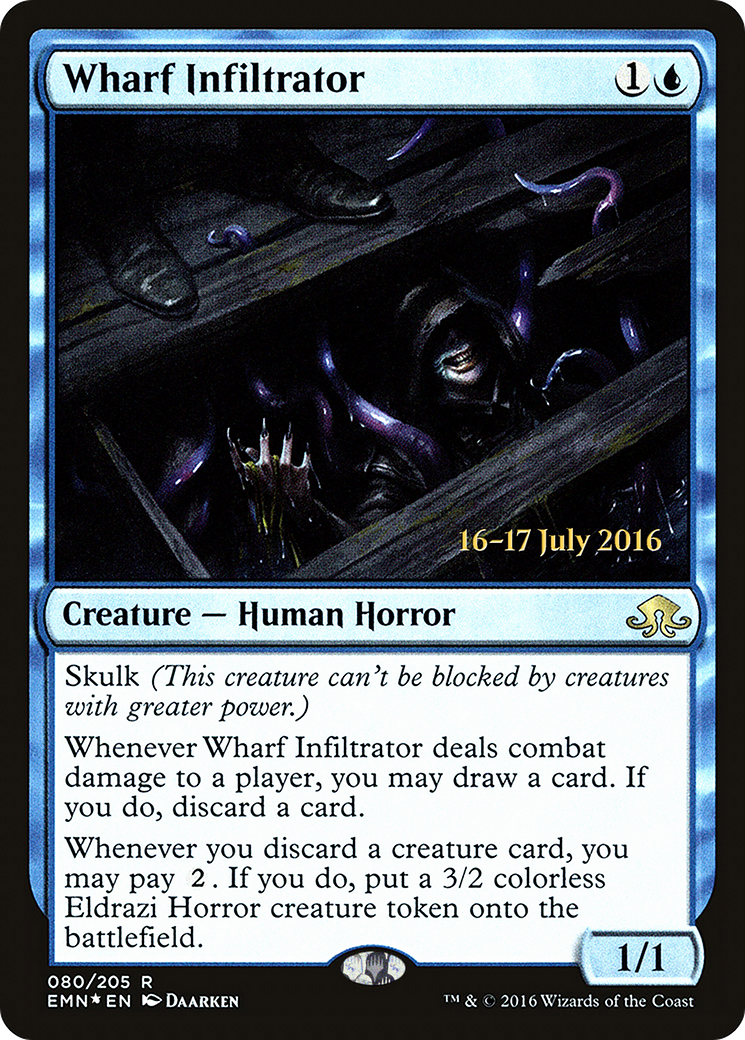 Wharf Infiltrator (PRE-080) [Eldritch Moon Promos] Foil