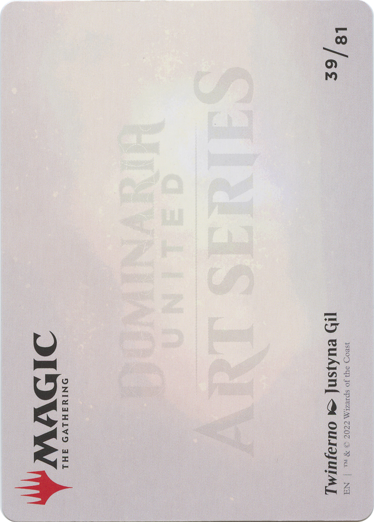 Twinferno // Twinferno (ADMU-039) (Borderless) [Dominaria United Art Series] Foil
