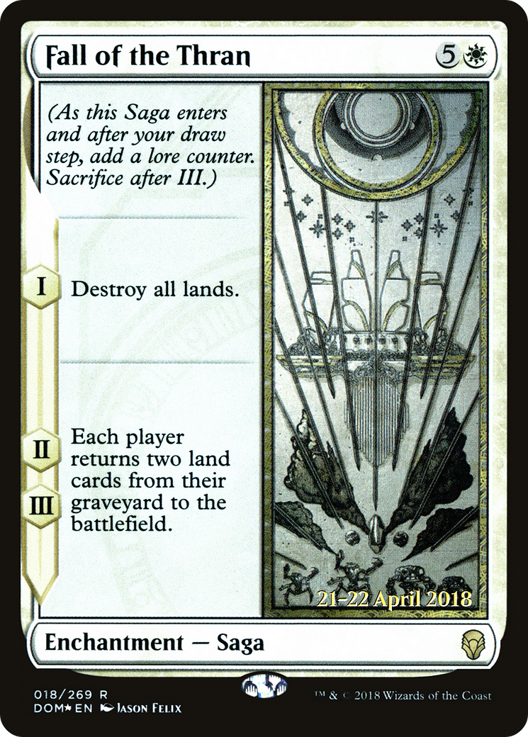 Fall of the Thran (PRE-018) [Dominaria Promos] Foil