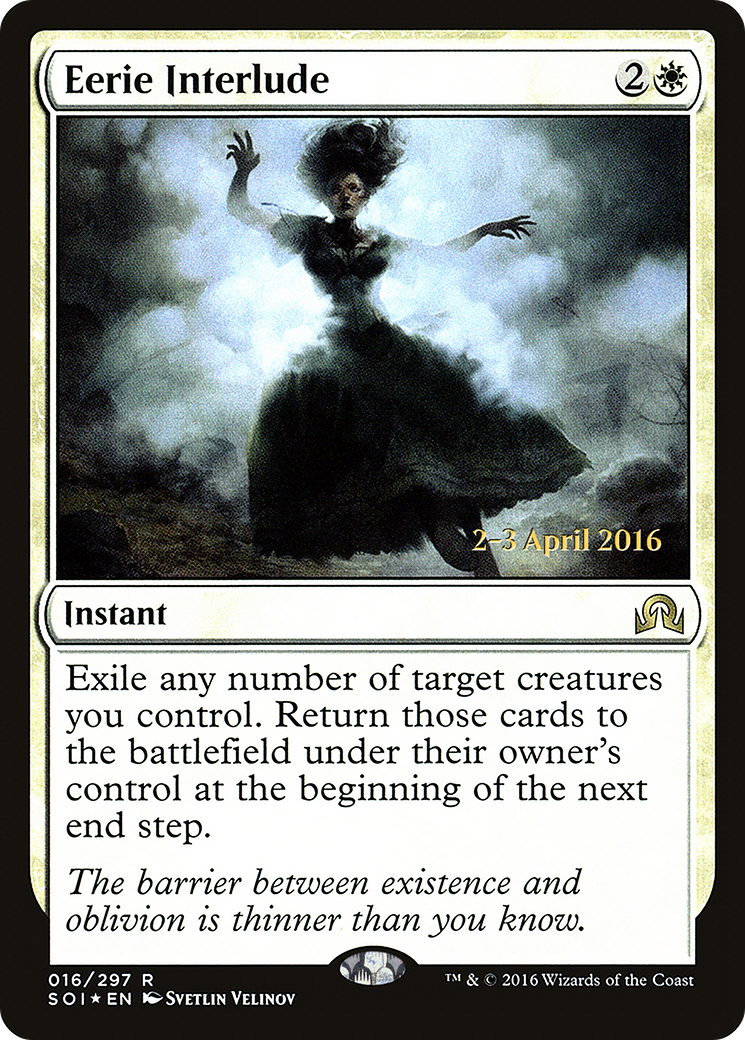 Eerie Interlude (PRE-016) [Shadows over Innistrad Promos] Foil