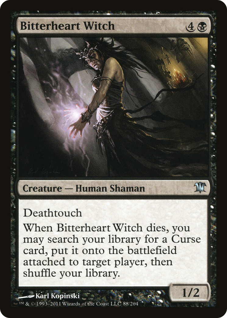Bitterheart Witch (ISD-088) [Innistrad] Foil