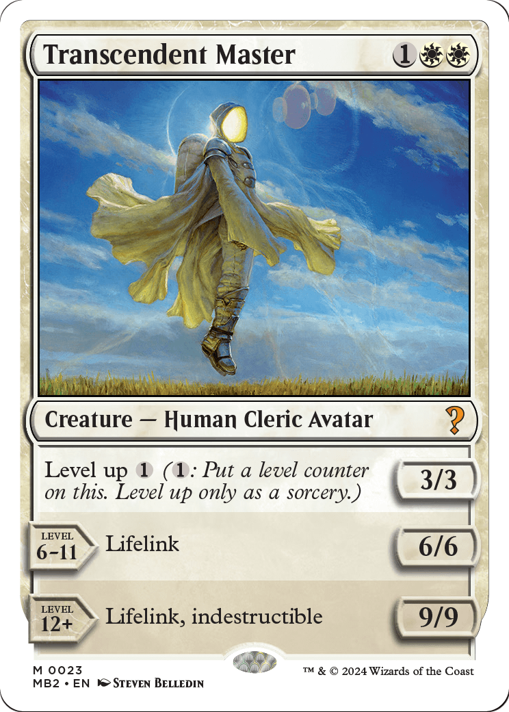 Transcendent Master (White Border) (MB2-023) [Mystery Booster 2]