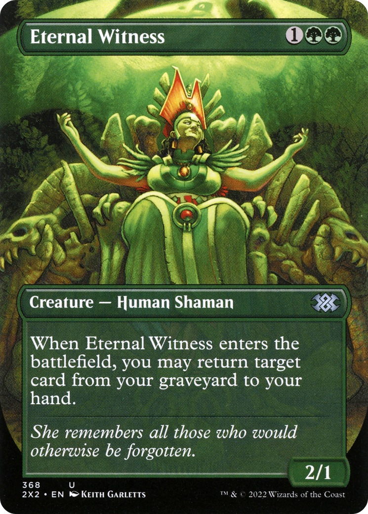 Eternal Witness (Borderless) (2X2-368) [Double Masters 2022] Foil