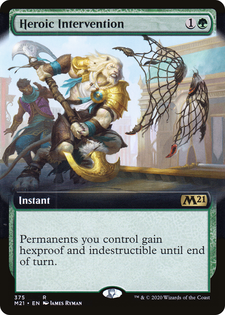 Heroic Intervention (Extended Art) (M21-375) [Core Set 2021]