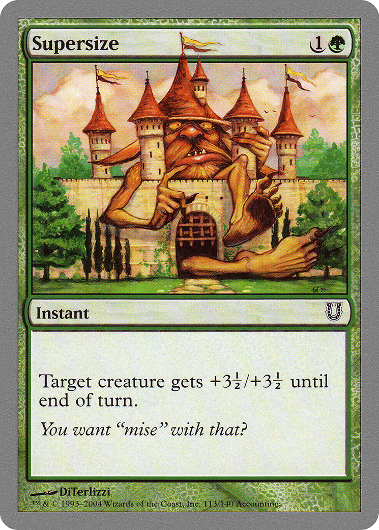 Supersize (UNH-113) [Unhinged] Foil