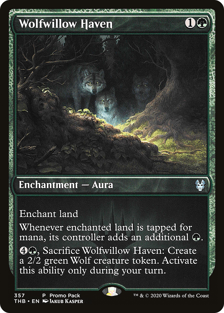 Wolfwillow Haven (PPTHB-357) [Promo Pack: Theros Beyond Death]