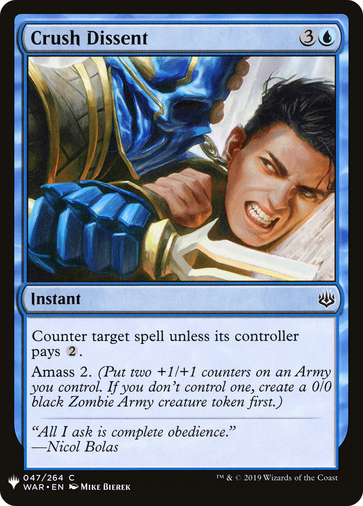 Crush Dissent (LIST-047) [The List]