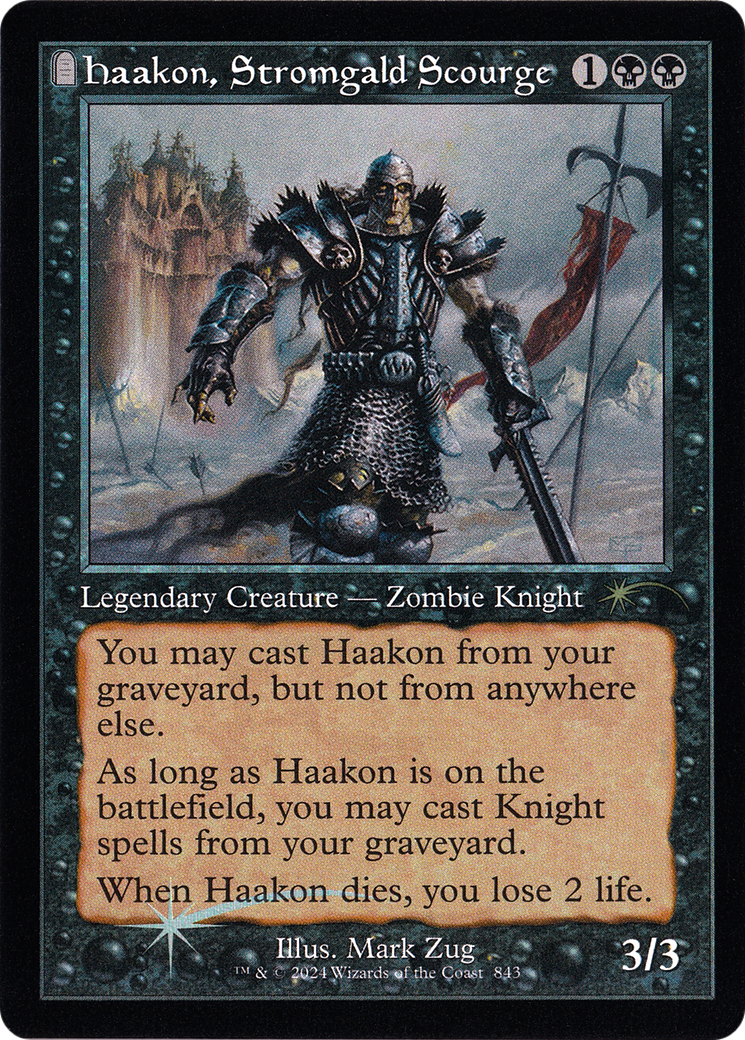 Haakon, Stromgald Scourge (Retro Frame) (SLD-843) [Secret Lair Drop] Foil