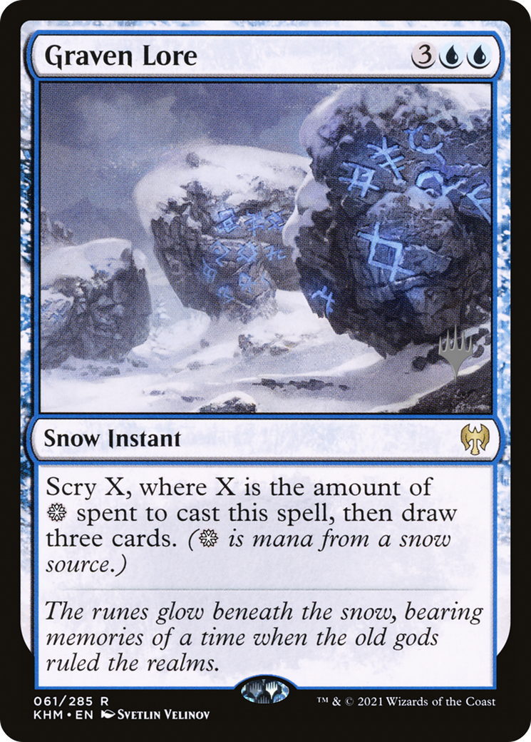 Graven Lore (PPKHM-061) [Promo Pack: Kaldheim Promos] Foil
