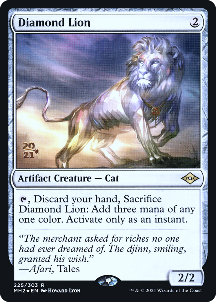 Diamond Lion (PRE-225) [Modern Horizons 2 Promos] Foil