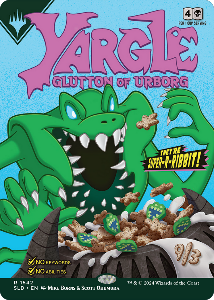 Yargle, Glutton of Urborg (SLD-1542) (Borderless) [Secret Lair Drop]