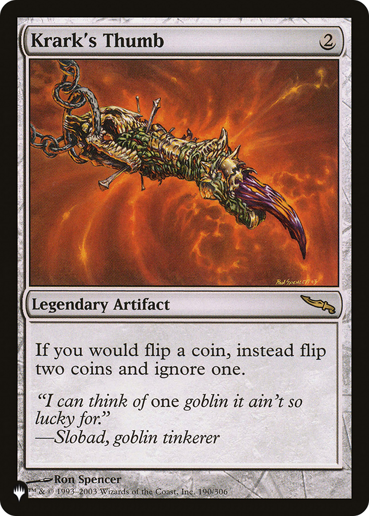 Krark's Thumb - The List [The List]