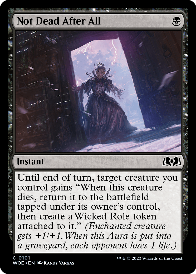 Not Dead After All (WOE-101) [Wilds of Eldraine] Foil