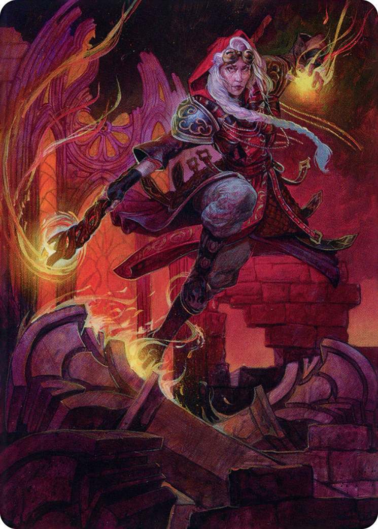 Jaya, Fiery Negotiator // Jaya, Fiery Negotiator (ADMU-035) (Borderless) [Dominaria United Art Series]
