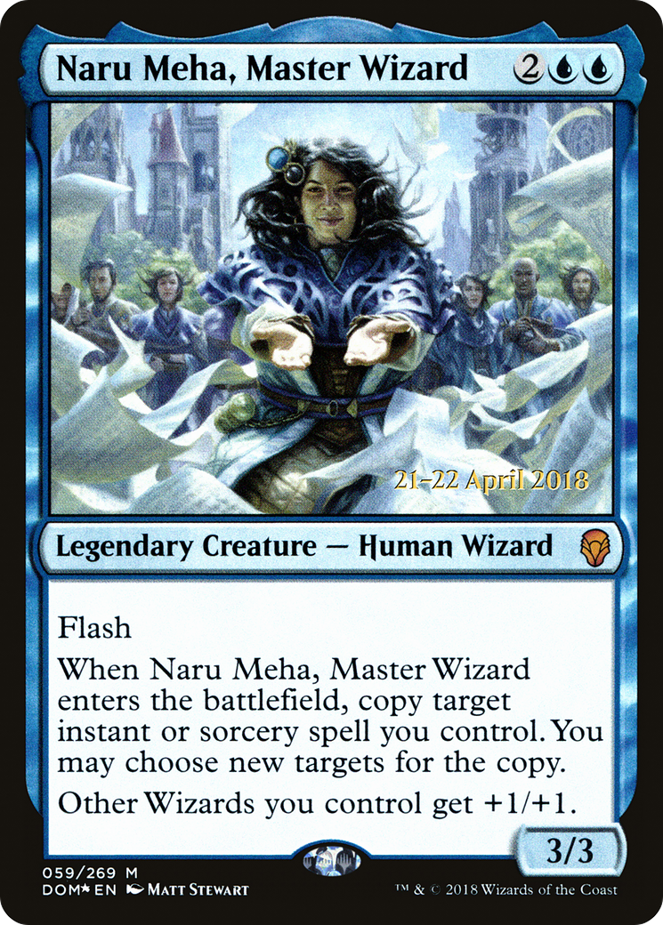Naru Meha, Master Wizard (PRE-059) [Dominaria Promos] Foil