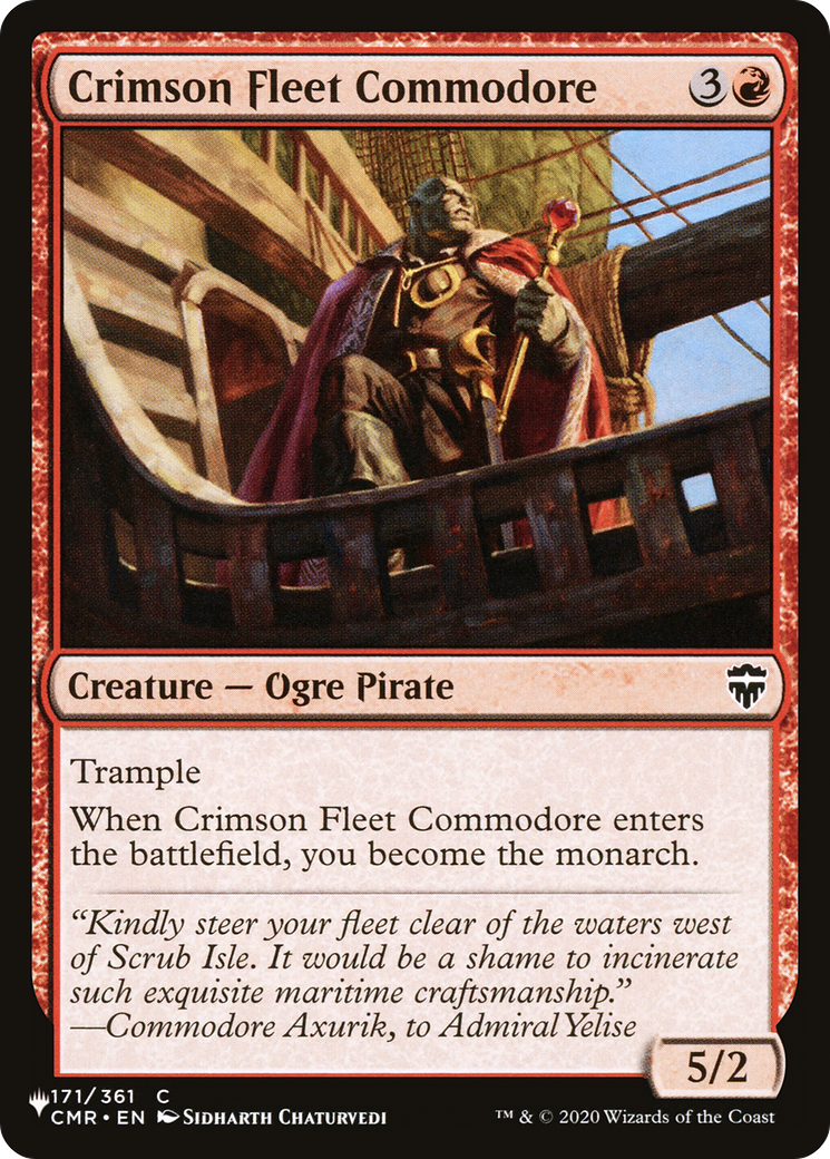 Crimson Fleet Commodore (LIST-171/361) [The List]