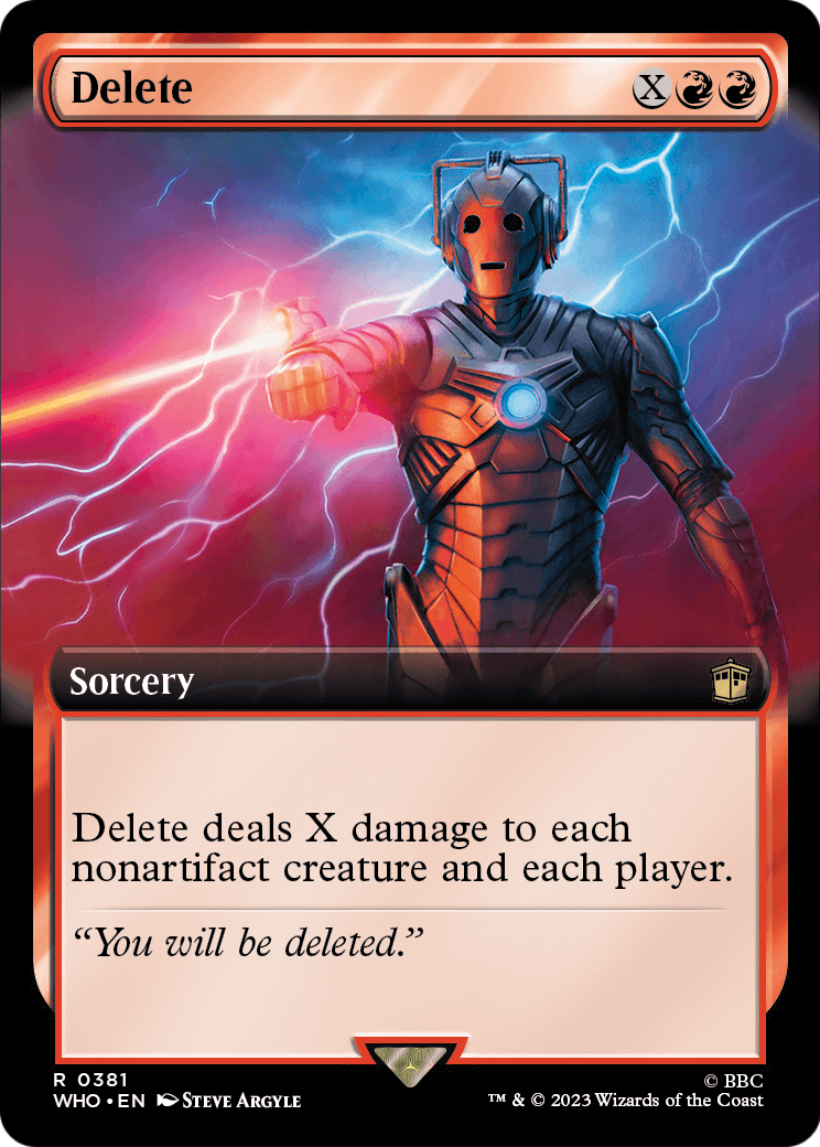 Delete (Extended Art) (WHO-381) [Doctor Who]