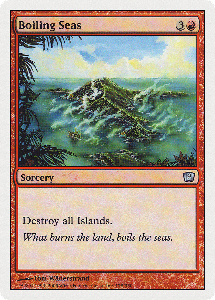 Boiling Seas (9ED-178) [9th Edition] Foil