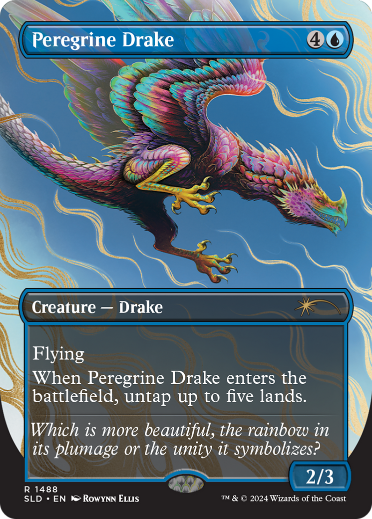 Peregrine Drake (SLD-1488) (Borderless) [Secret Lair Drop]