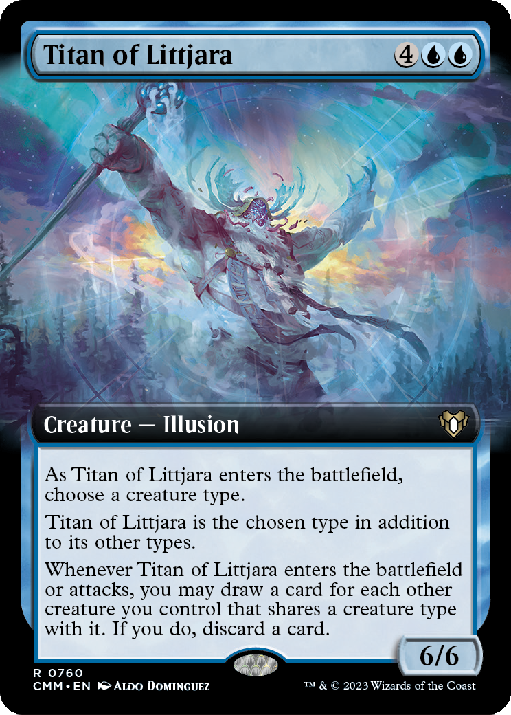 Titan of Littjara (Extended Art) (CMM-760) [Commander Masters]