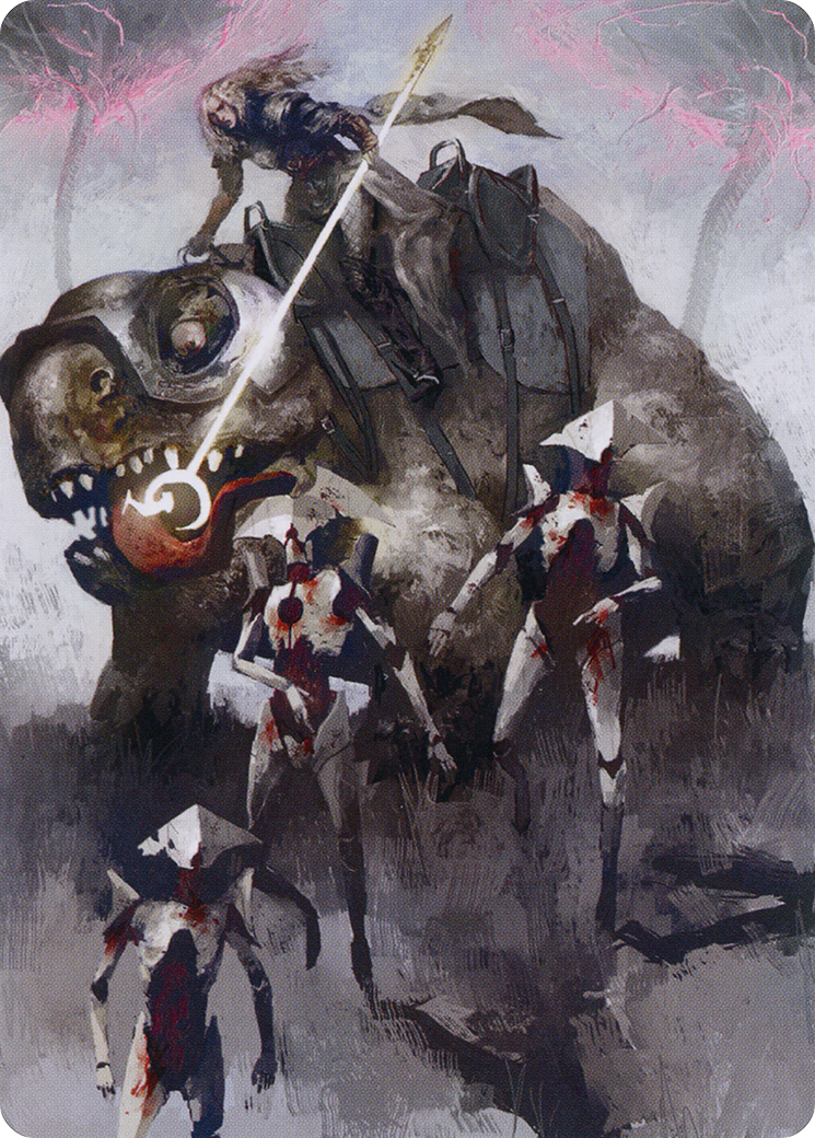 Thalia and The Gitrog Monster // Thalia and The Gitrog Monster (AMOM-065) (Borderless) [March of the Machine Art Series] Foil