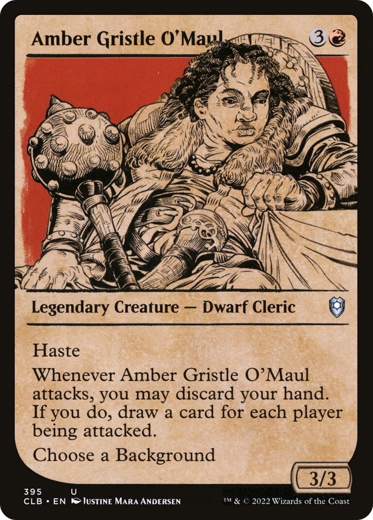 Amber Gristle O'Maul - Showcase [Commander Legends: Battle for Baldur's Gate]