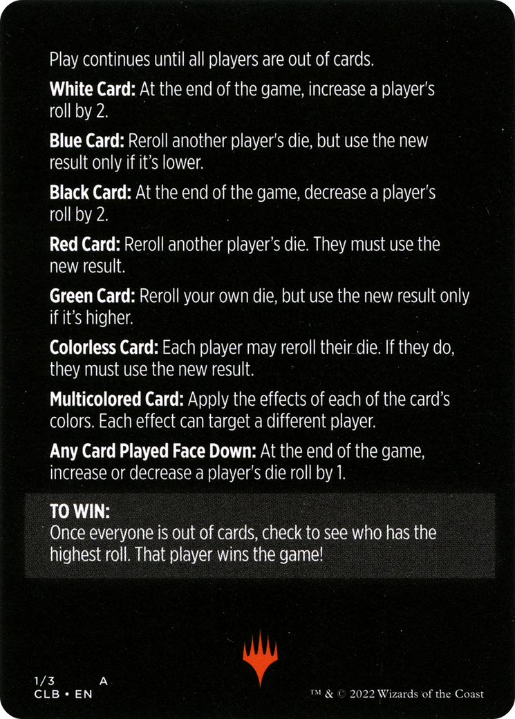 Roll for Initiative // Roll for Initiative (cont'd) (MCLB-001) [Commander Legends: Battle for Baldur's Gate Minigames]