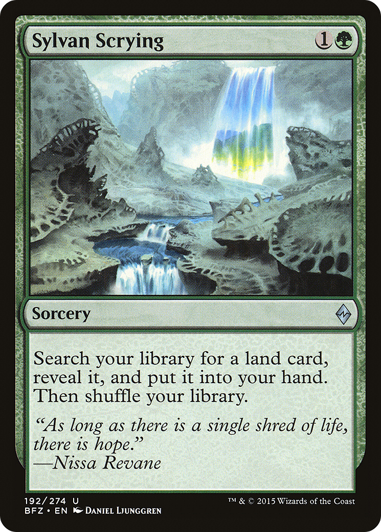 Sylvan Scrying (BFZ-192) [Battle for Zendikar] Foil