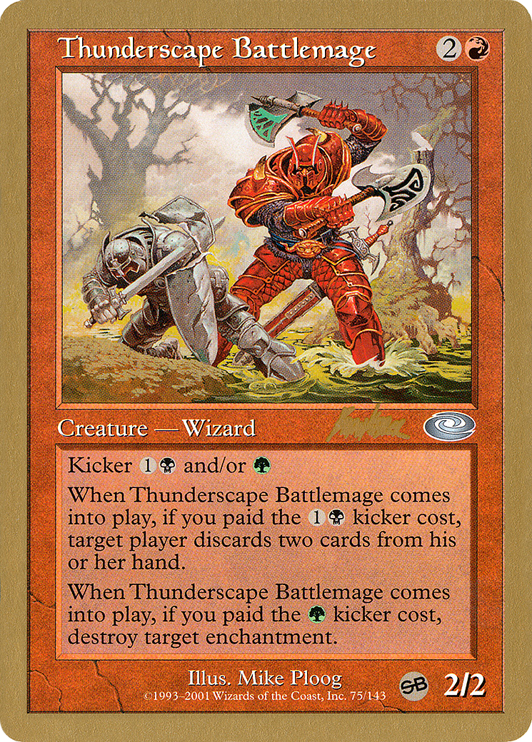 Thunderscape Battlemage - 2002 Brian Kibler (PLS) (SB) [World Championship Decks 2002]
