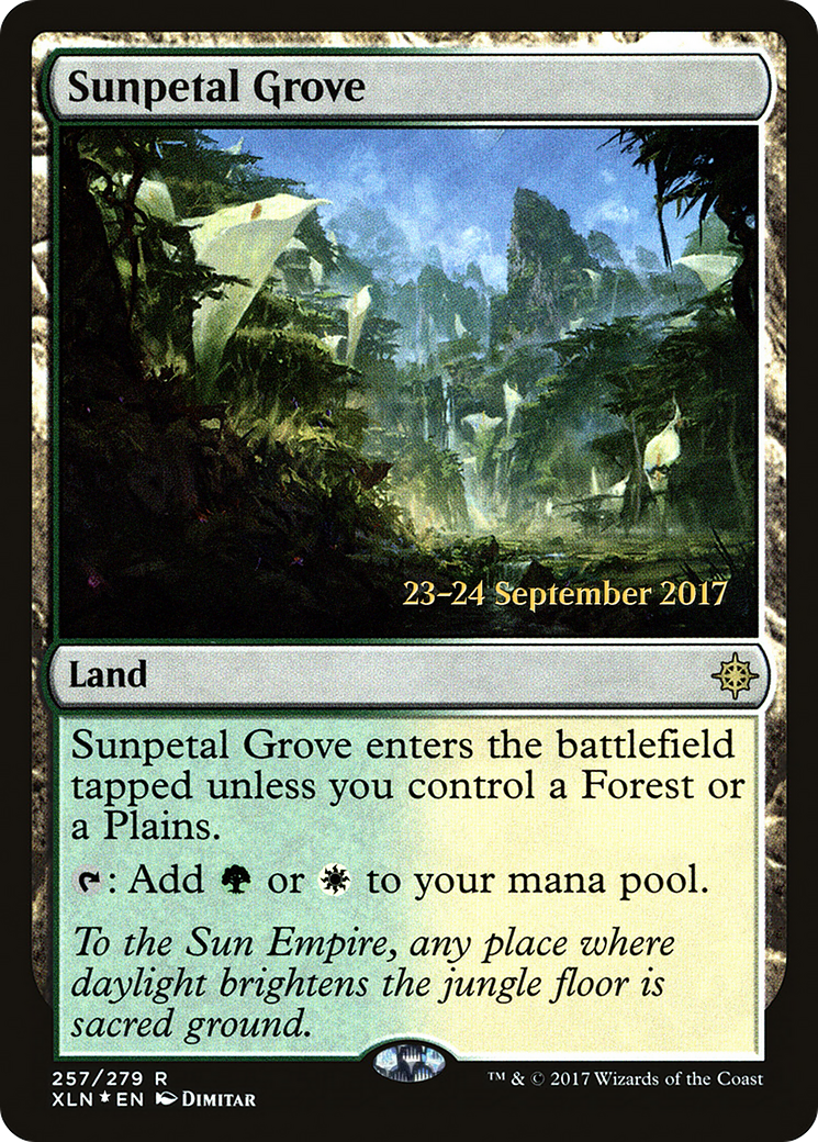 Sunpetal Grove (PRE-257) [Ixalan Promos] Foil