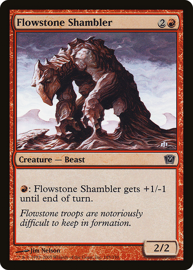 Flowstone Shambler (9ED-185) [9th Edition] Foil
